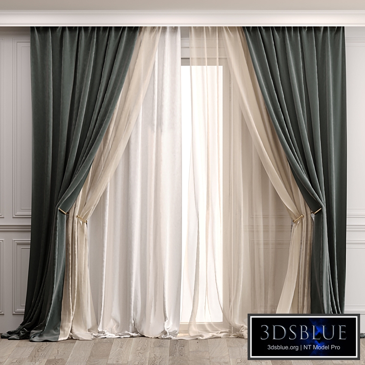 Curtains with moldings 529C