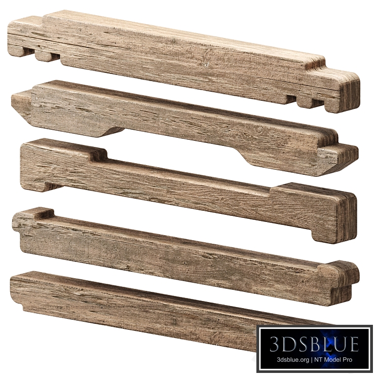 set of wooden elements 1