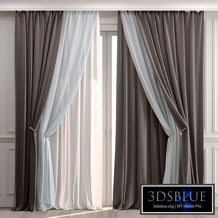 Curtains with moldings 532C