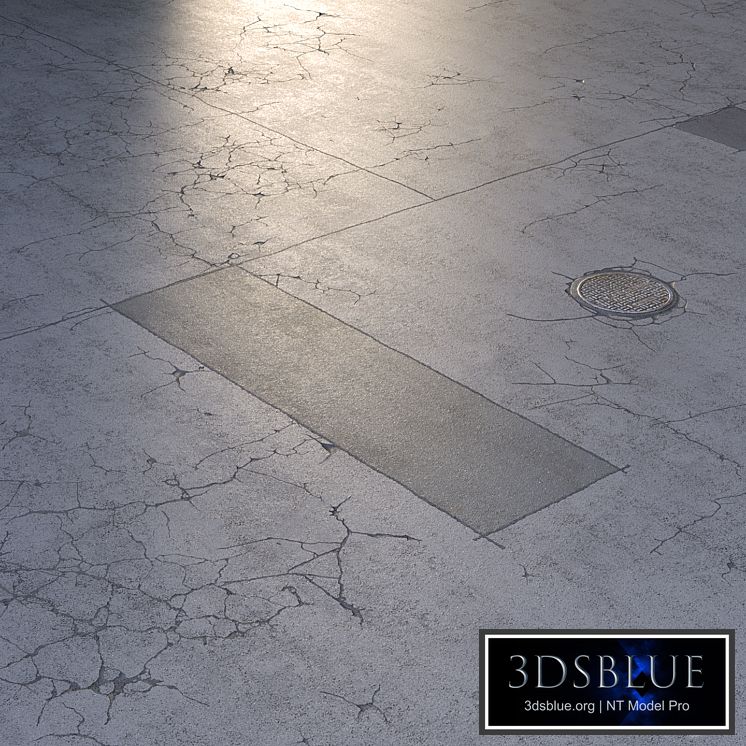 Asphalt with cracks and patches. Editable