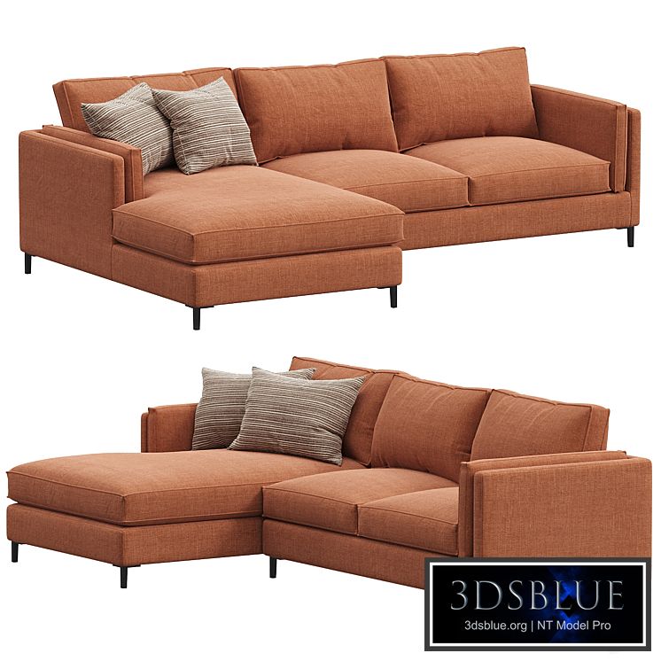 Emery 2 Piece Sectional Sutton Rust