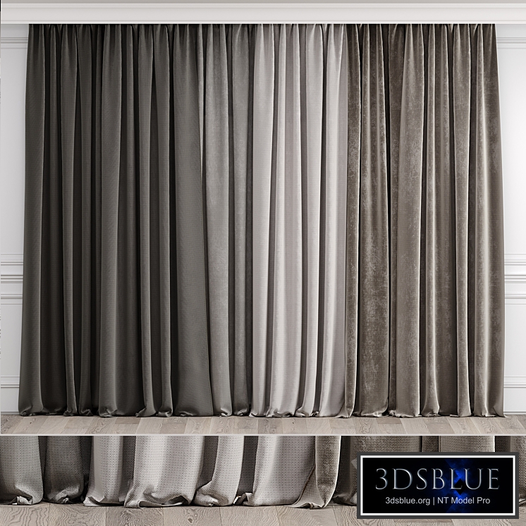 Curtains with moldings 538C
