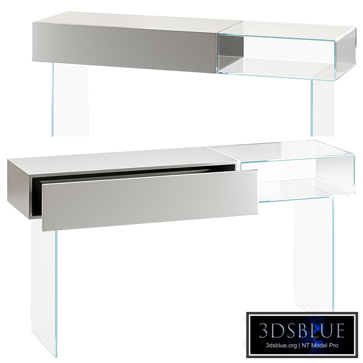 36e8 Glass Console - 1365 - Lago