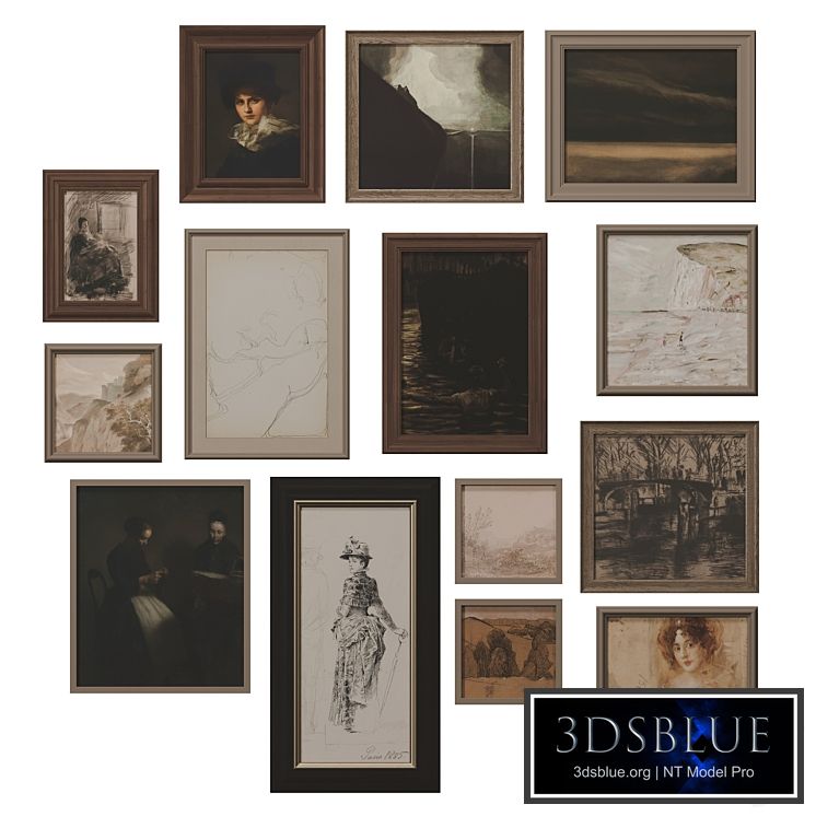 Set of classic paintings 40