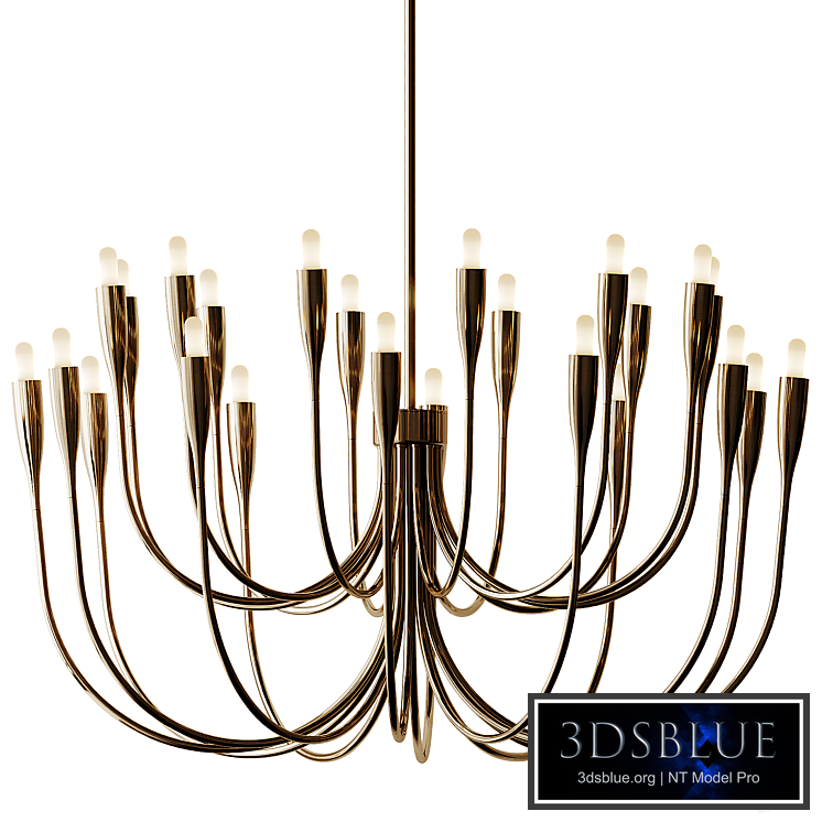 Liona Brass Candelabra Chandelier Light