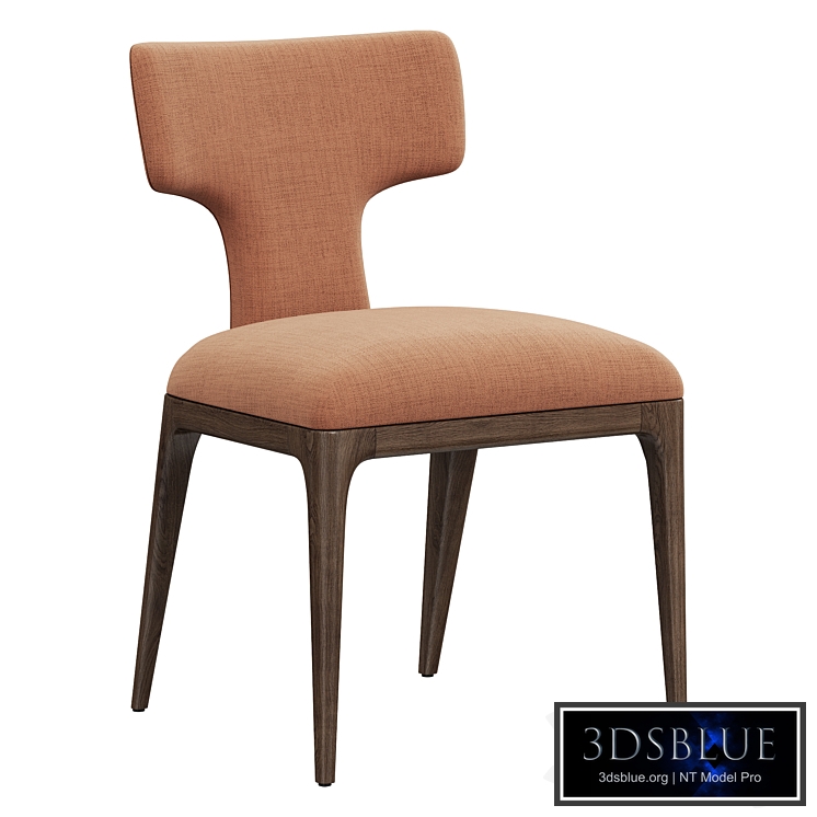 Restoration Hardware Lign Upholstered Fabric Dining Side Chair
