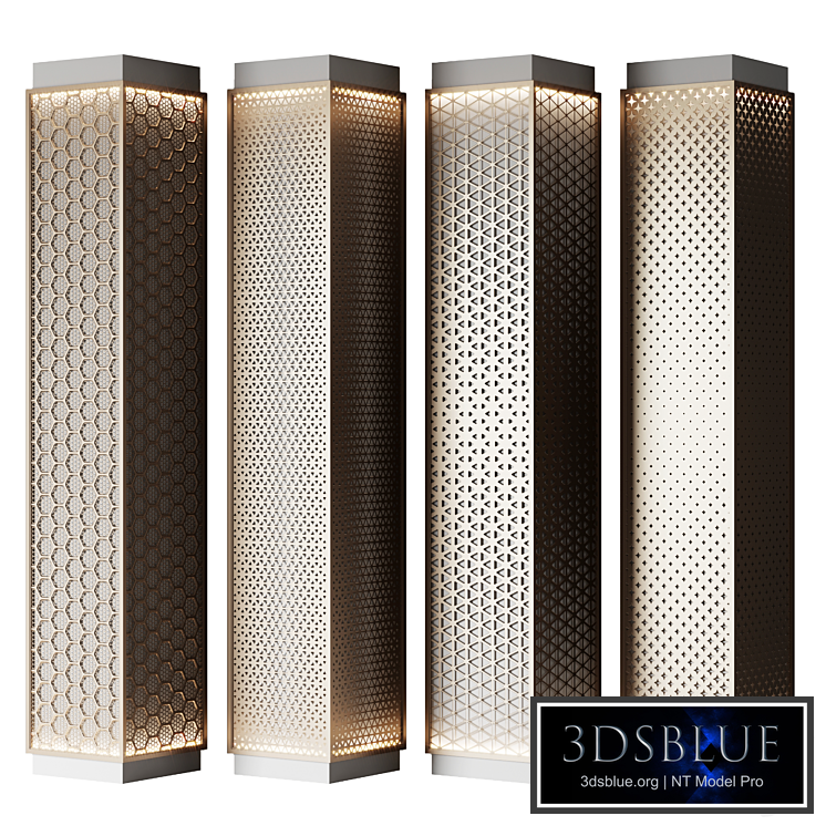 Metal columns with perforation No. 4