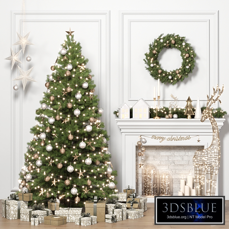 Christmas Tree and Decoration Set 01