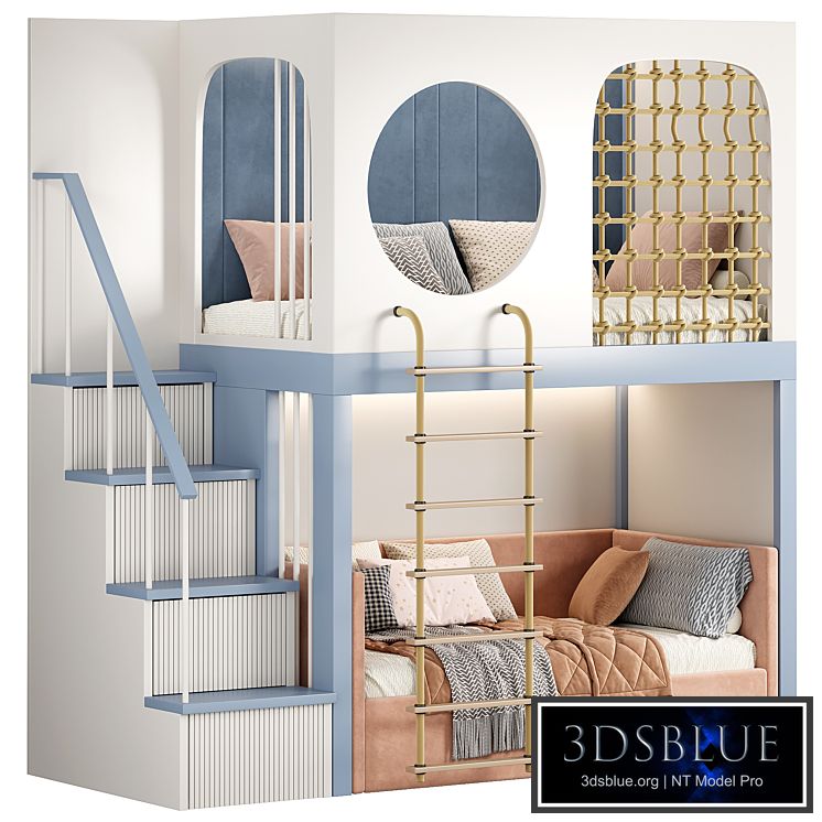 Designer two-level bed Kids room 18