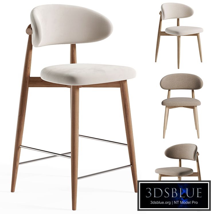 Chair polubarnyy Lucas latte Bar Chair