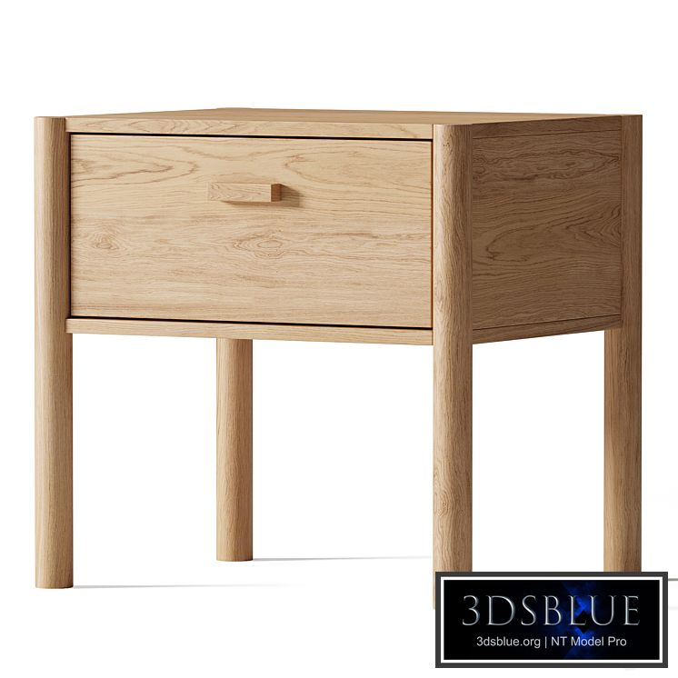 Axel Oak Bedside Table