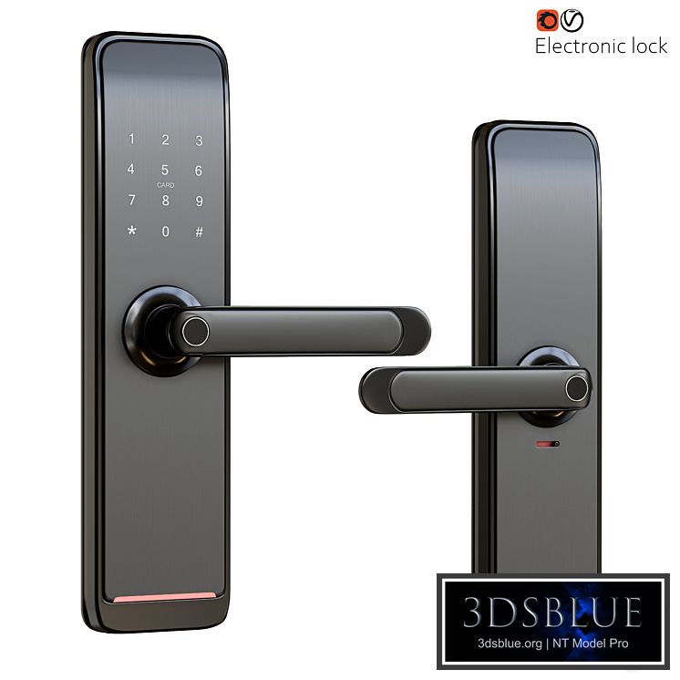 Electronic door handle lock