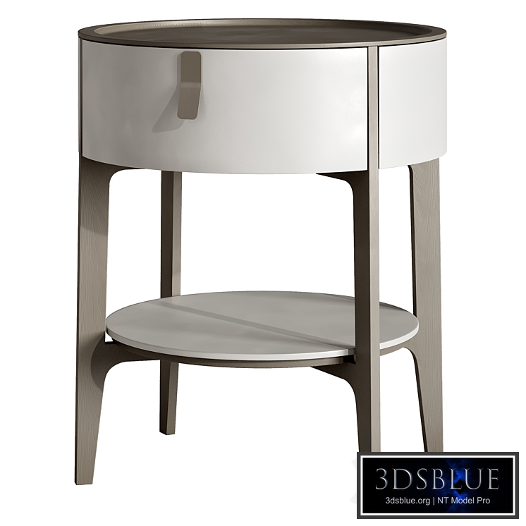 Round bedside table