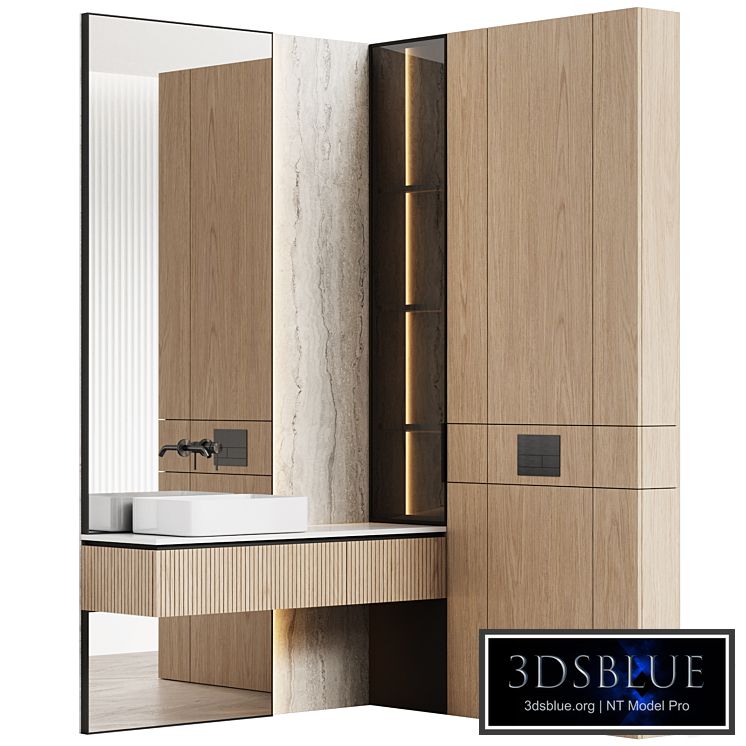 Bathroom furniture 02 modular in a modern minimalist style