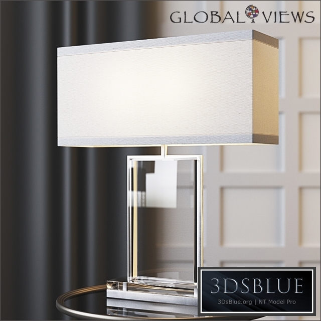 Global Views Crystal Slab Lamp