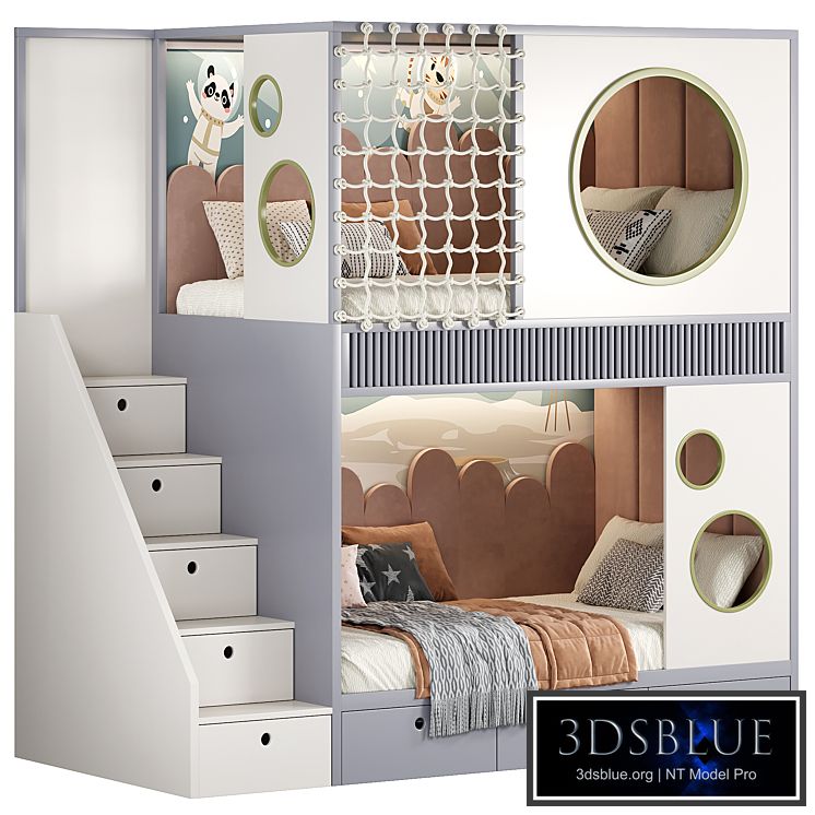 Designer two-level bed Kids room 20
