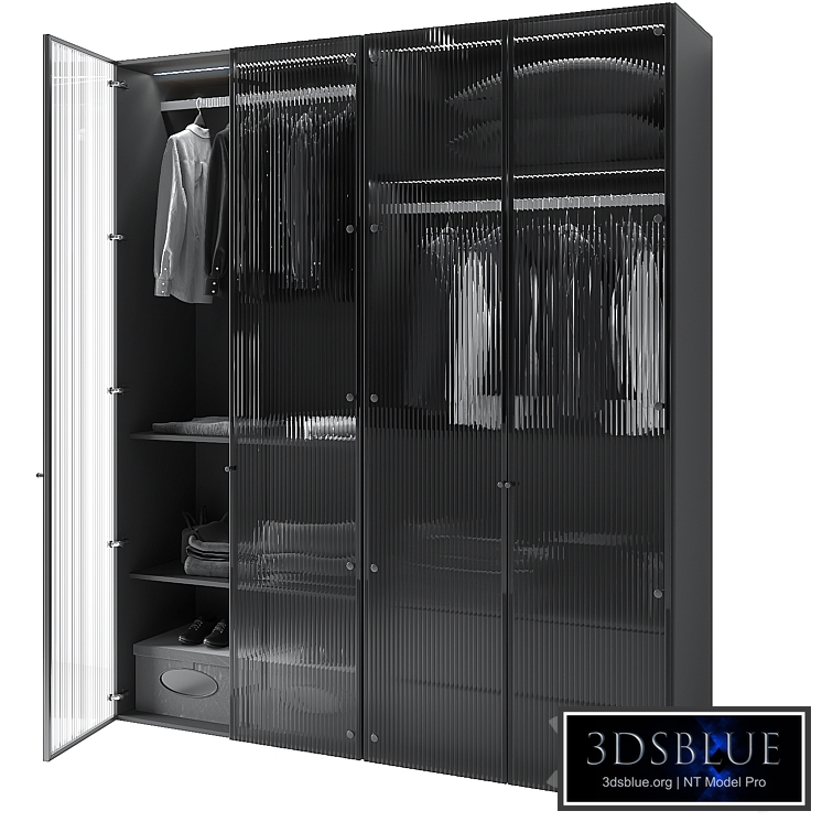 Modern Glass Door Wardrobe