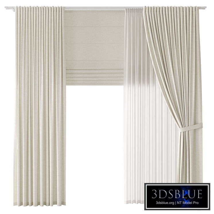 Curtains . Thick linen