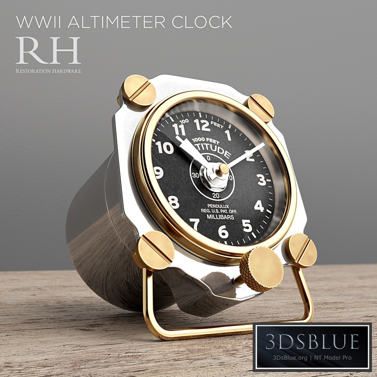 Restoration Hardware altimeter clock