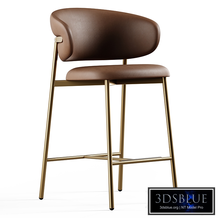 Calligaris - Oleandro, Bar stool with metal base