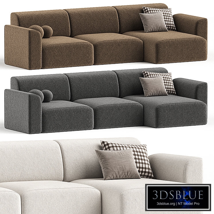Corner sofa Bayvin-2 Soft Gray