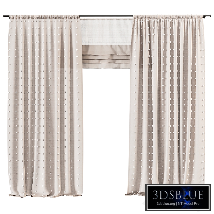 Curtains Pompons for the children`s room