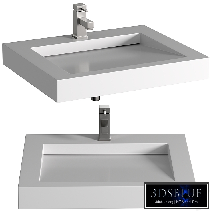 Modern White Wash Basin Wall Deck Installation Bathroom Basin 8409