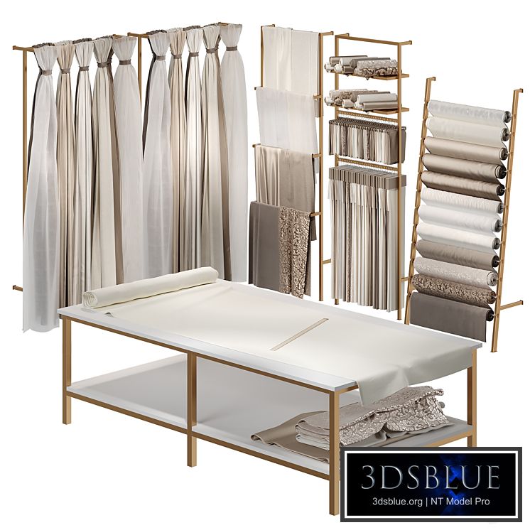 Commercial equipment for a curtain and fabric store