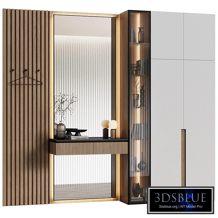 Hallway in a modern minimalist style 15