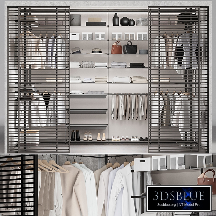 Velaria Sliding partition wardrobe system wardrobe clothes