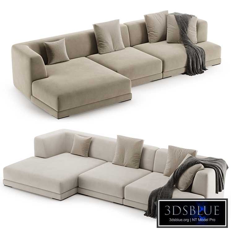 ALBERESE Sofa with chaise longue By DE PADOVA