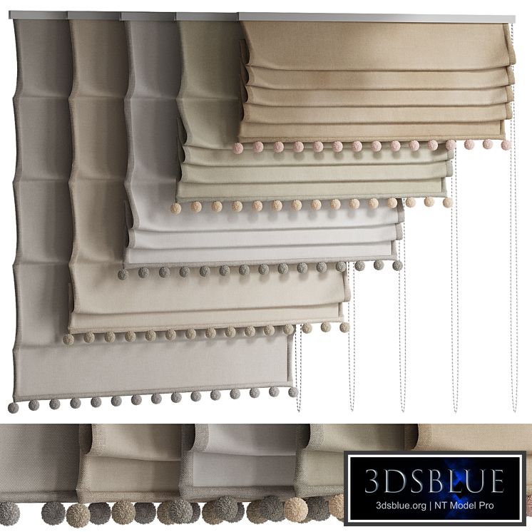 Roman blinds for the nursery