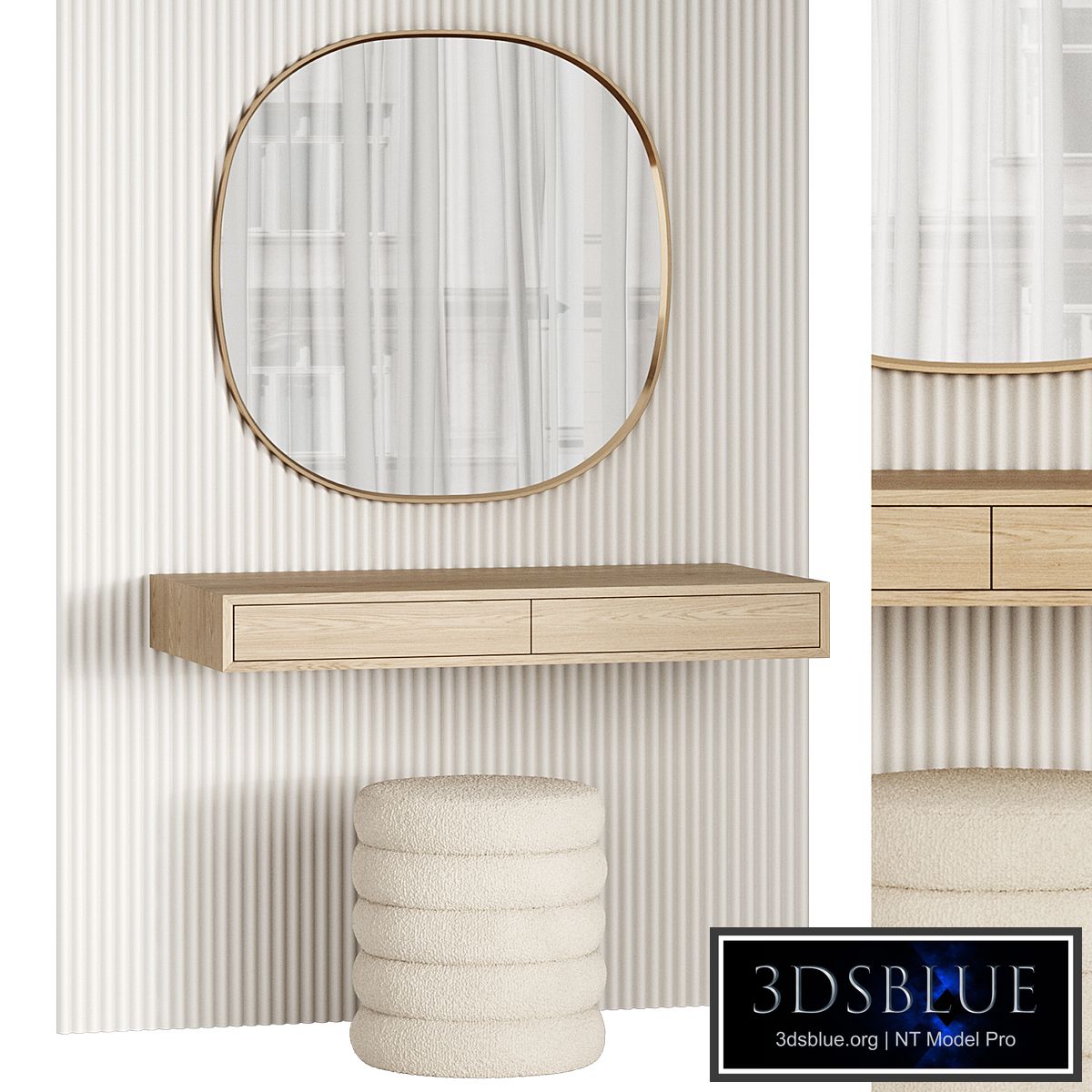 Hanging dressing table