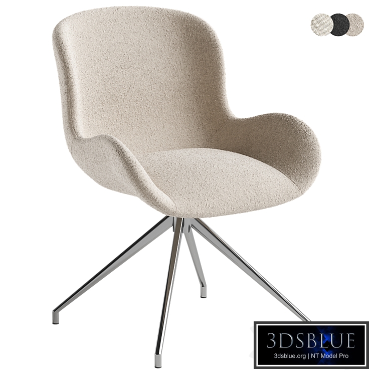 Dining chair made of boucle fabric Asyar