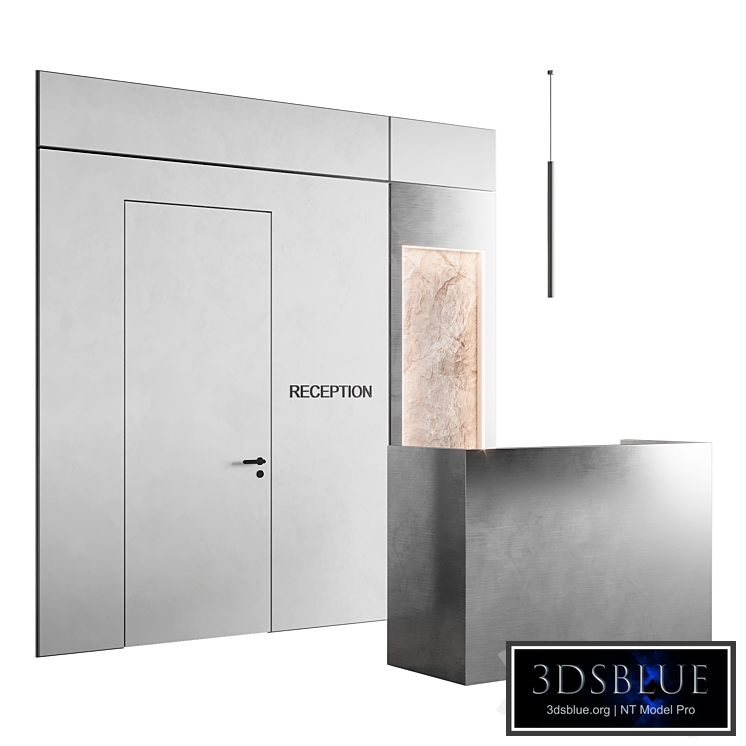 Metal Reception with decor