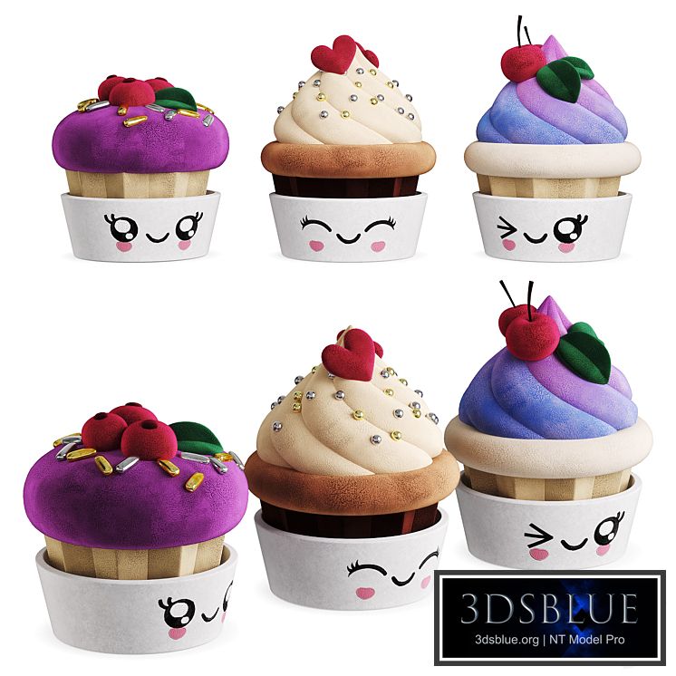 Children's Toy Plush Cupcake