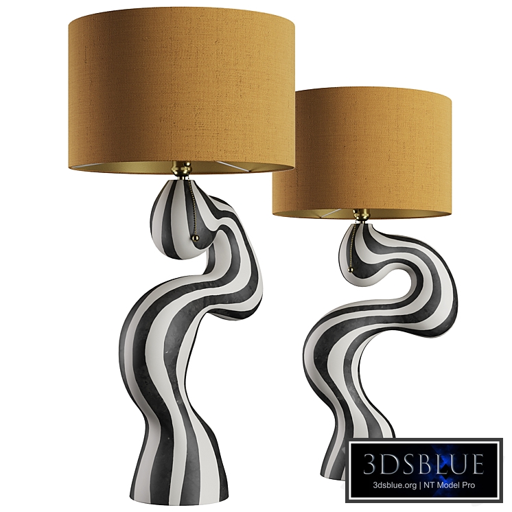 Ceramic table lamp by Jossolini