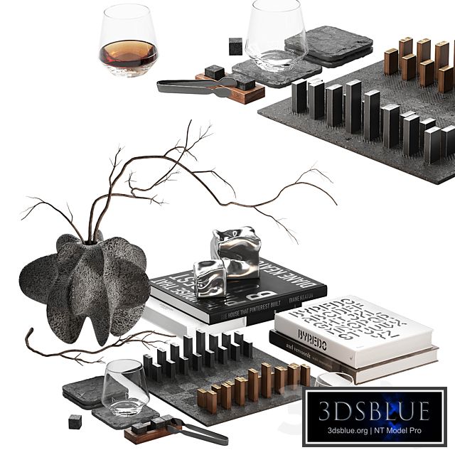 Decorative set Black Chess