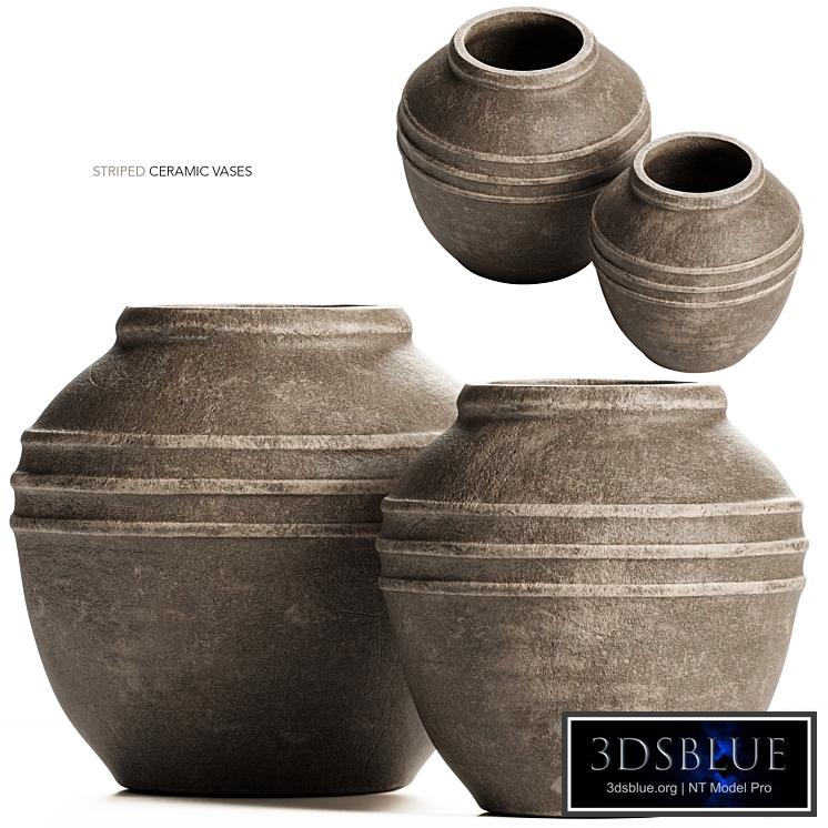 Zara Home - Striped Ceramic Vases