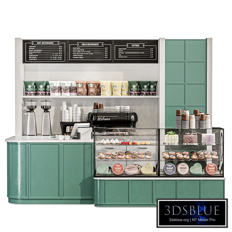 Coffee shop with desserts 222