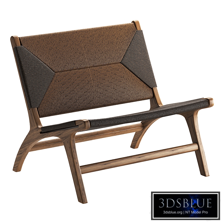 GRANT TEAK LOUNGE CHAIR IN BLACK