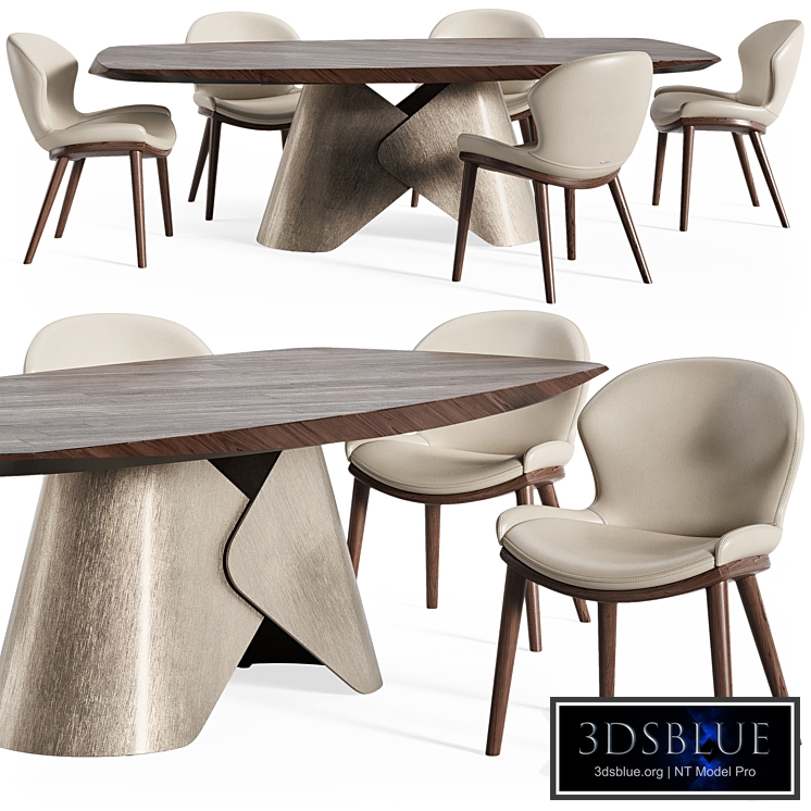 Scott wood table Rachel chair