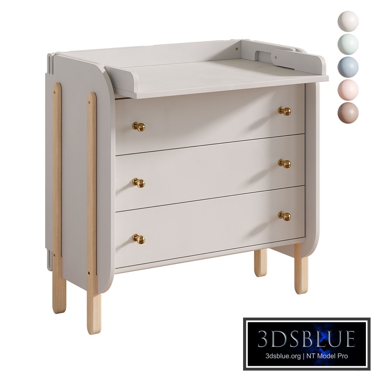 Baby Chipak Chest of drawers with changing board
