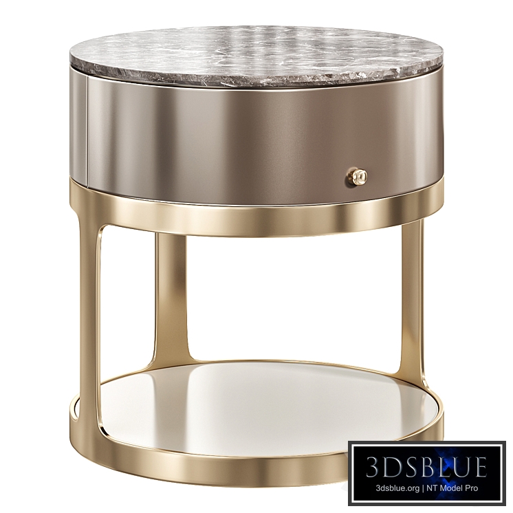 MEDALLION BEDSIDE TABLE by luxurylivinggroupv