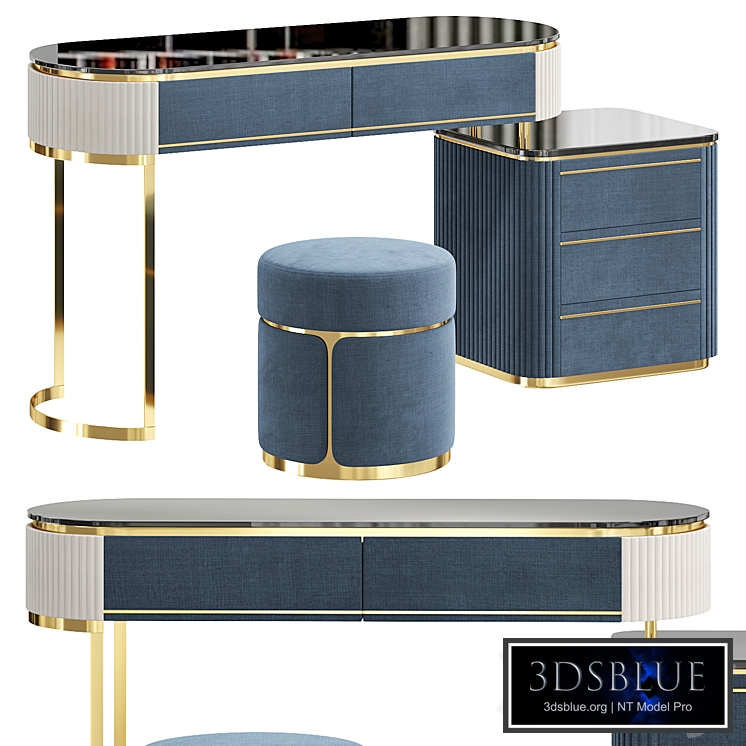 Modern dressing table with cabinet by E MALL