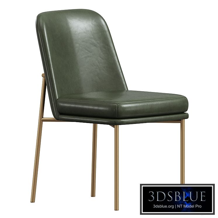 Jack Metal Frame Leather Dining Chair WestElm