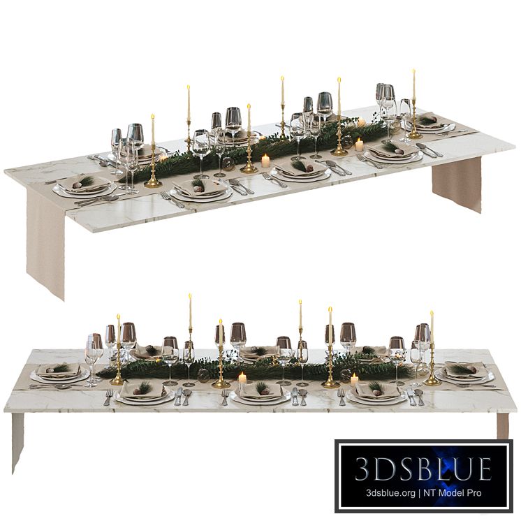 New Year&#39;s table setting