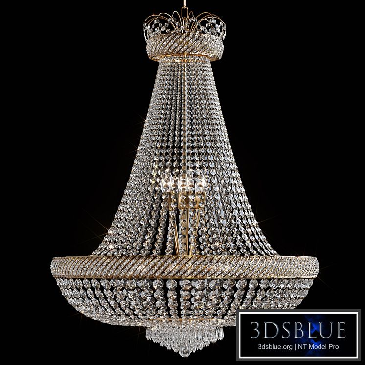 Hanging crystal chandelier Dio D&#39;Arte Bari EG
