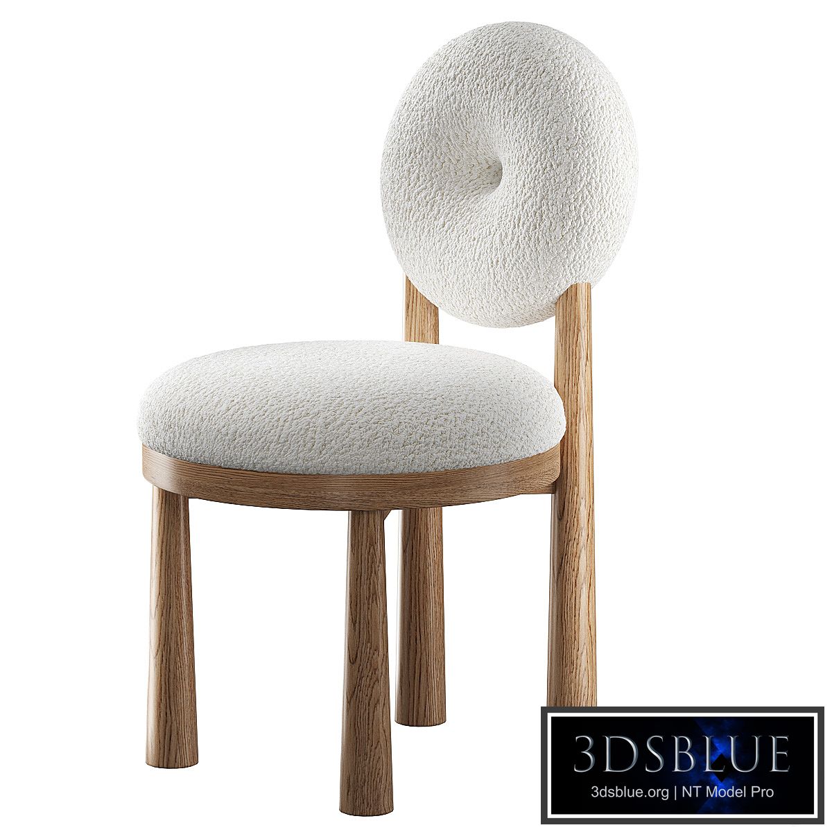 Chair with bouclé fabric Grand Cairo