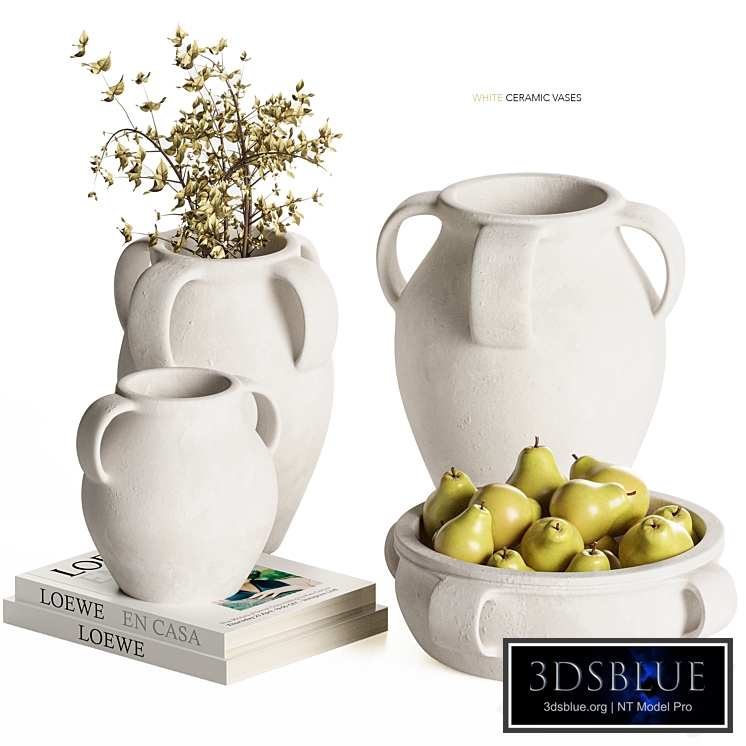 Pottery Barn - Joshua Vases and Centerpiece Decoration Set